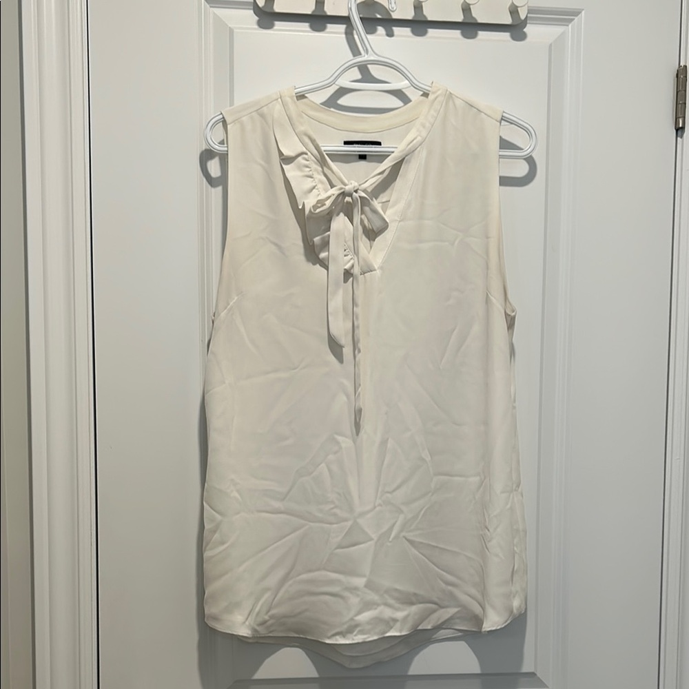 RW&CO. Cream Tie Front Blouse